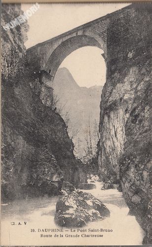 039 Dauphin&eacute; le pont Saint-Bruno route de la Grande Chartreuse 