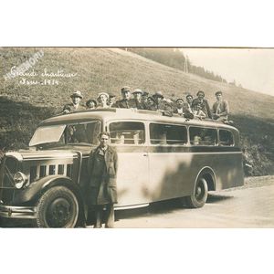carte-photo grande Chartreuse Is&egrave;re 1934
