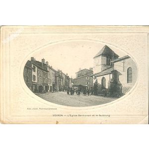 Voiron l'eglise Sermorens et le Faubourg