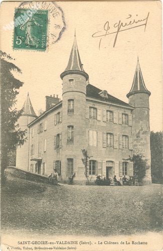 Saint-Geoire-en-Valdaine (is&egrave;re) le ch&acirc;teau de la Rochette