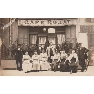 carte-photo du caf&eacute; Rojat &agrave; Moirans