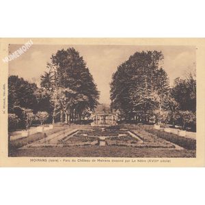 Moirans (Is&egrave;re) parc du ch&acirc;teau de Moirans dessin&eacute; par le N&ocirc;tre (XVIIIe si&egrave;cle)