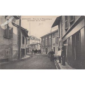 Moirans (Is&egrave;re) rue de la R&eacute;publique Quartier de la Poste