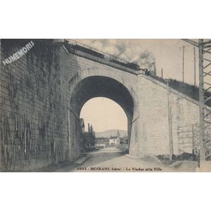 2603 Moirans (Is&egrave;re) le Viaduc et la Ville
