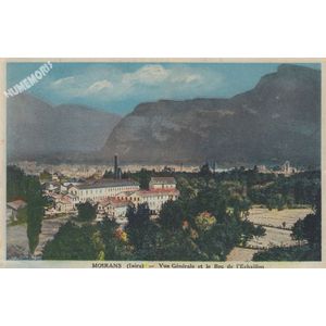 Moirans (Is&egrave;re) vue g&eacute;n&eacute;rale et le Bec de l'Echaillon