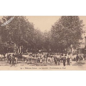 049 Voiron (Is&egrave;re) le march&eacute; promenade du Mail 