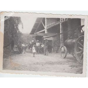 la Buisse : la batteuse