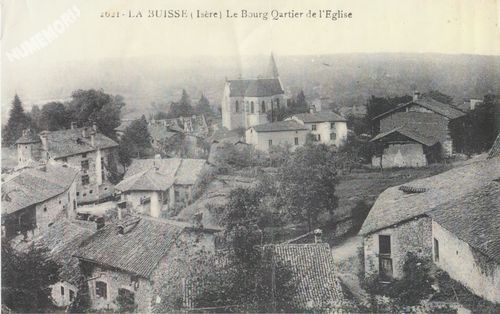 2621 la Buisse (Is&egrave;re) le Bourg Qartier de l'&eacute;glise