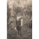 carte-photo d'un communiant de la Buisse