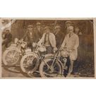 carte-photo de motards de la Buisse