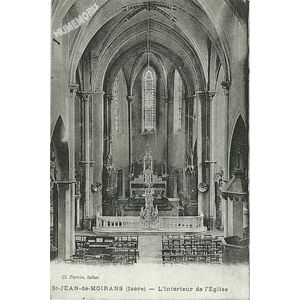 St-Jean-de-Moirans (Isère) l'intérieur de l'Eglise