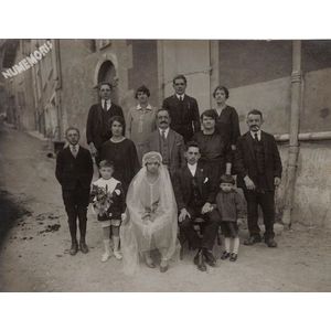 mariage Bouvier / Aubert en 1928 (photo prise à voiron ?)