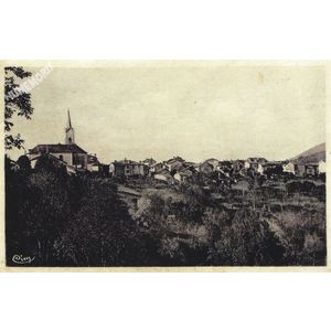 Saint-Etienne-de-Crossey (Is&egrave;re) vue g&eacute;n&eacute;rale