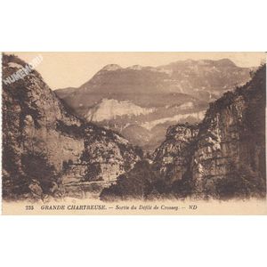 235 Grande Chartreuse sortie du d&eacute;fil&eacute; de Crossey