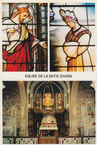 Eglise de la Batie Divisin (Is&egrave;re) ses vitraux