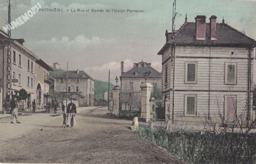 la Patini&egrave;re la rue et Entr&eacute;e de l'Usine Permezel