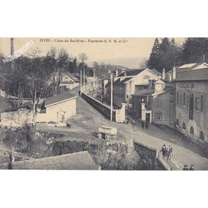 Rives Usine du Bas-Rives Papeteries B. F. K. et Cie
