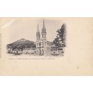 Voiron l'&eacute;glise St-Bruno et le coteau de Vou&iuml;se