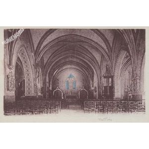 Tullins (Isère) intérieur de l'église