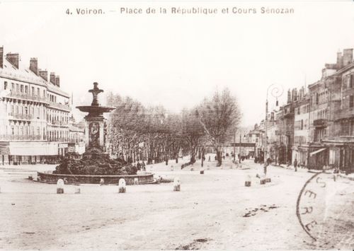 004 Voiron place de la R&eacute;publique et cours Senozan