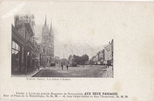 Voiron (Is&egrave;re) la place d'Armes