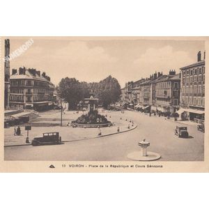 013 Voiron place de la R&eacute;publique et Cours S&eacute;nozans