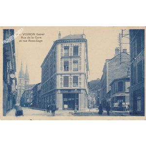 002 Voiron (Is&egrave;re) rue de la gare et rue Rose Sage