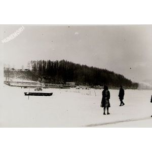 Charavines : lac gel&eacute; en 1963