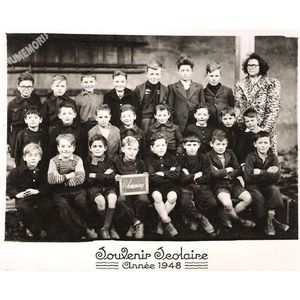 charavines : &eacute;cole garcons 1948