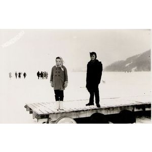 Charavines : lac gel&eacute; en 1963