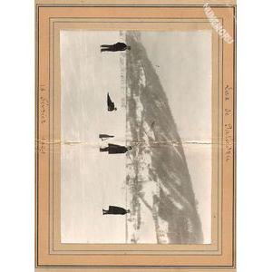 Charavines : lac gelé le 18 Fevrier 1929