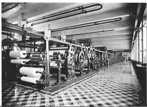 Charavines : papeteries : bobinage