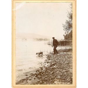 Charavines : plage &agrave; Colletiere