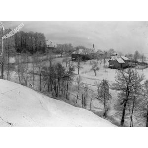 hameau sous la neige
