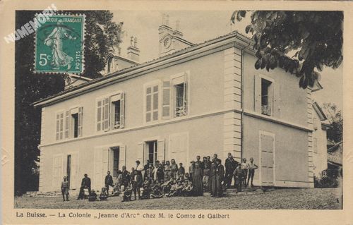 la Buisse la colonie Jeanne d'arc chez M. le Comte de Galbert