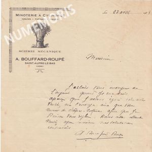 facture bouffard Roupe? Alphonse St Aupre le bas