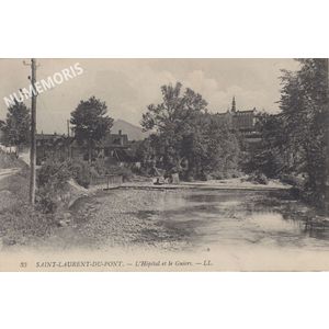 Saint Laurent du Pont- l'&eacute;glise et le Guiers