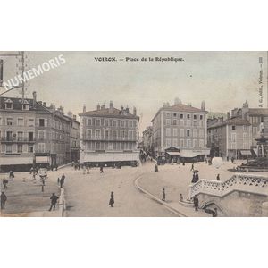 Voiron JG131 placeRepublique corlor 1905 AMM