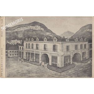 Saint Laurent du Pont-H&ocirc;tel de la Gare-dessin